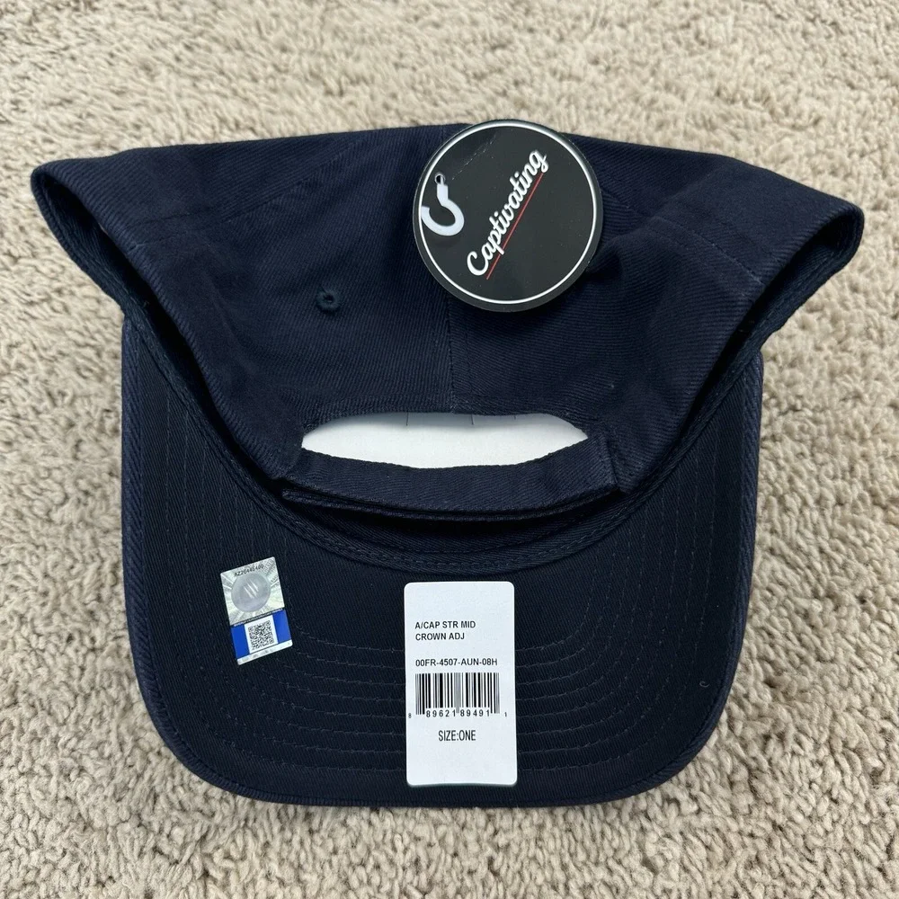 Auburn‎ Tigers Hat Navy Adjustable Strap Orange Arch Team Logo Hammer UA Cap NWT